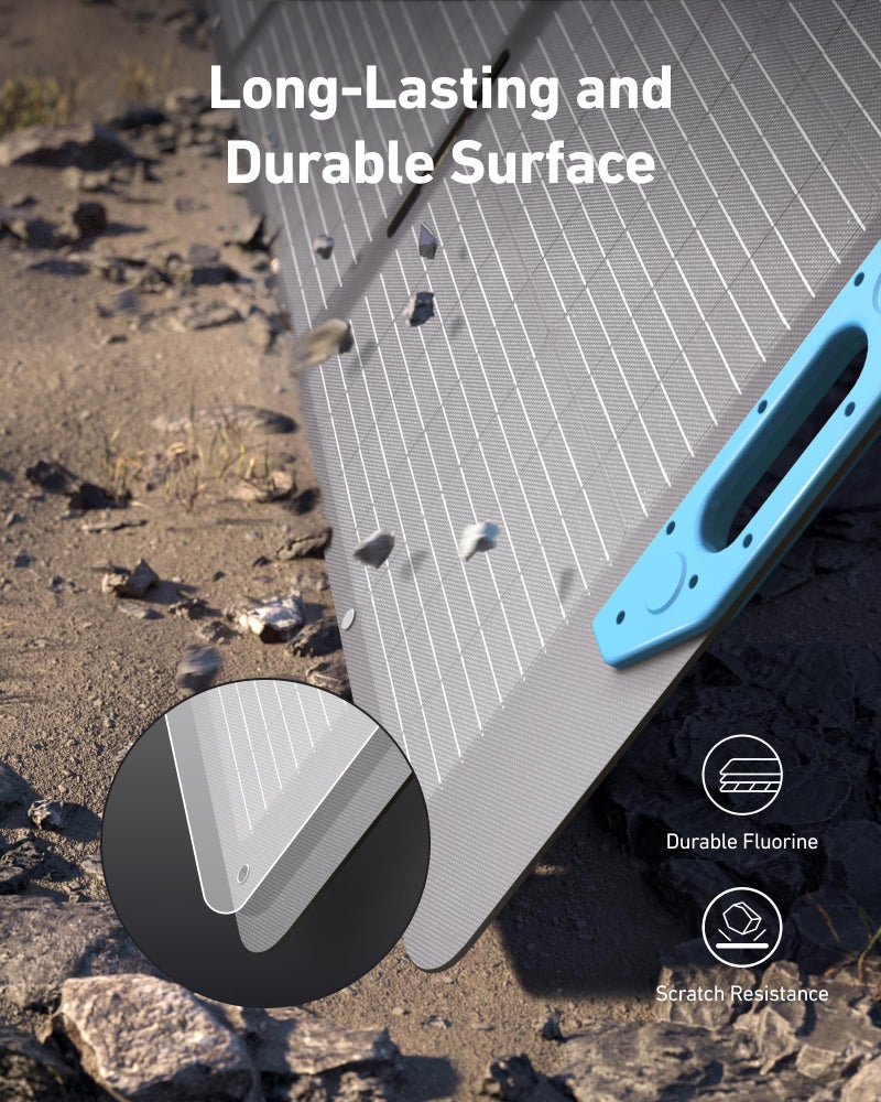 Anker SOLIX PS200 Solar Panel with Adjustable Kickstand, 200W Foldable Portable Solar Charger, IP67 Waterproof, 23% Higher Energy Conversion Efficiency, for Camping, RVs, and Blackouts - Image 4