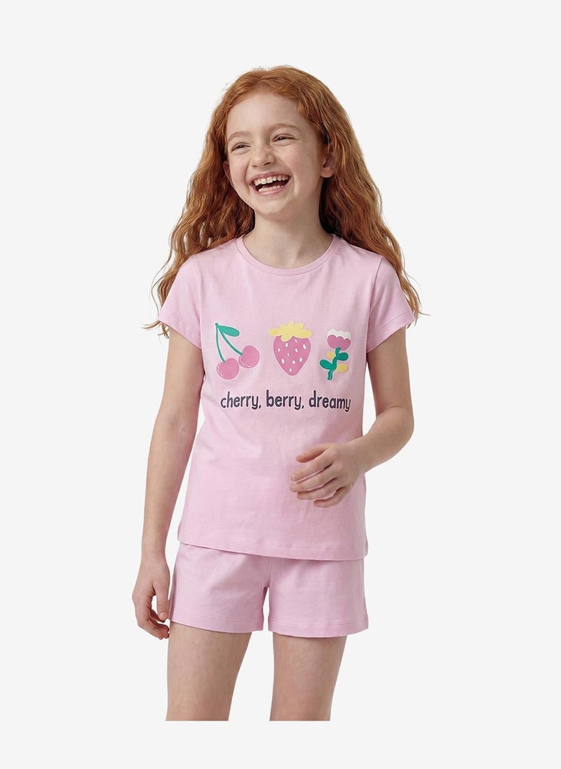 Penti Girls Cherry,Berry Pink 2-Pack Pyjama Set - Image 4
