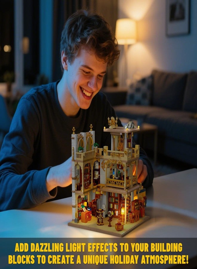 JMBricklayer مجموعة كتل البناء JMBricklayer مع مجموعة إضاءة LED، 2x6 طوب مضيء مع وضع استشعار الضوء، ملحقات إضاءة DIY ألعاب زينة متوافقة مع العلامات التجارية الكبرى - Image 4