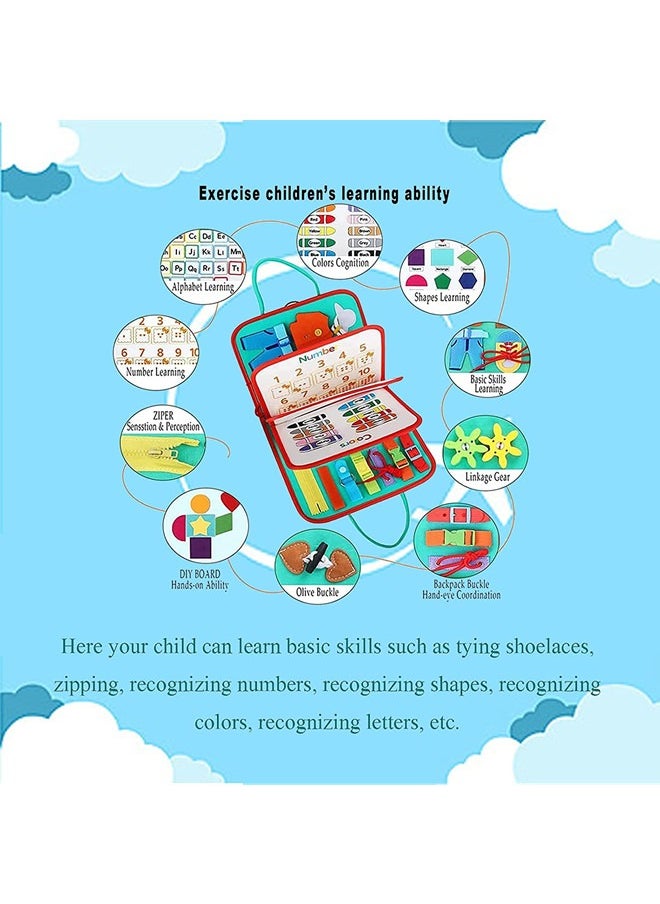 Beauenty Travel Educational Toys Learning Basic Dress Skills Sensory Toys  - Image 3