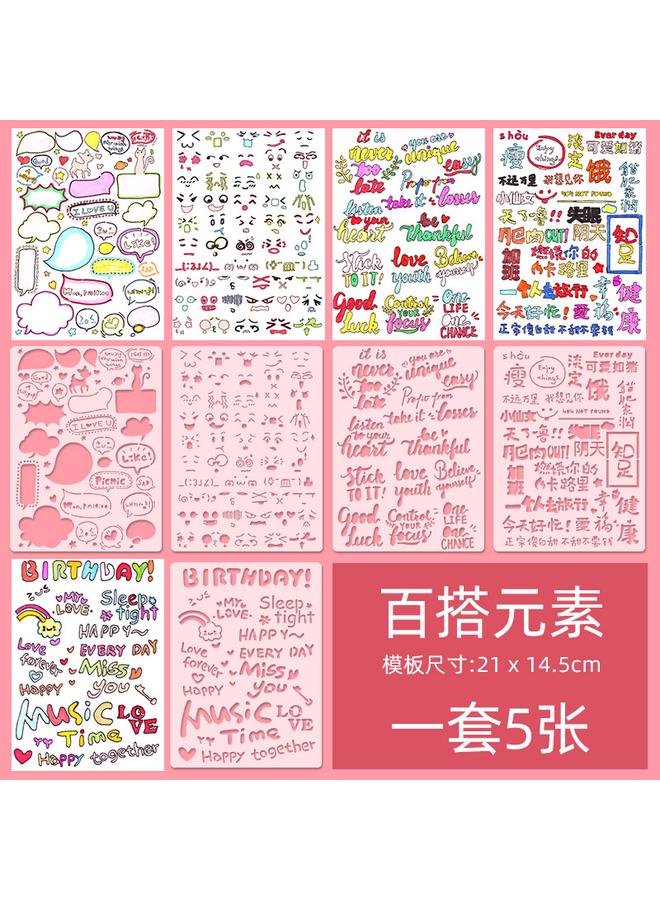 Bluejw Ll Growth Manual Decoration Material Suit Template Hand Account Journal Simple Homemade Small Fresh Cartoon Sticker - Image 1