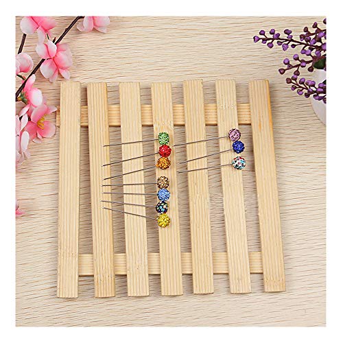KOOBOOK 30Pcs/Set Muslim Hijab Scarf Pin Rhinestone Ball Pendant Pins Brooch Straight Head Pin For Women - Image 5