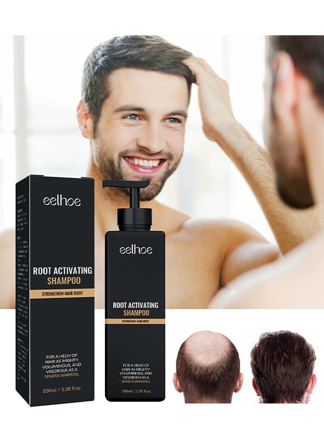 EELHOE Root Activating Shampoo-Strengthen Hair Root, Anti Falling And Firm Hair, Thick And Fluffy Hair, Soft And Strong Hair Repair And Care Shampoo 100ml - Image 1