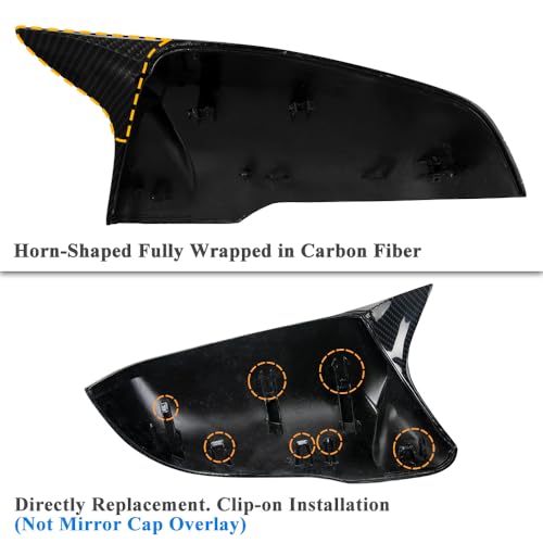 AeroBon Real Carbon Fiber Side Mirror Covers Compatible with 2020-2025 Toyota GR Supra A90 A91 Mirror Caps - Image 3