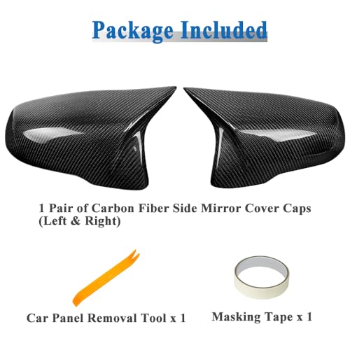 AeroBon Real Carbon Fiber Side Mirror Covers Compatible with 2020-2025 Toyota GR Supra A90 A91 Mirror Caps - Image 4