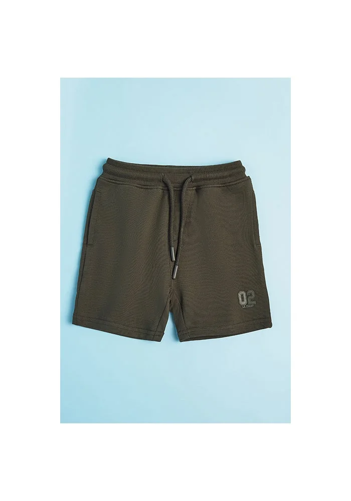 R&b Appliqued Shorts with Drawstring Waist