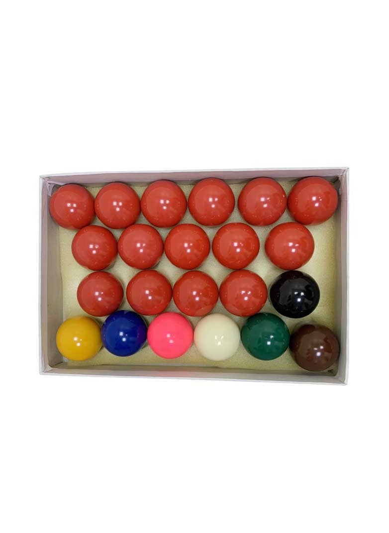 Spall - Snooker Ball Set Tournament 15 Reds Plus Colors And White Cue Ball Suitable For Official Game Home Game Strong And Durable Perfect For Practicing - Image 1