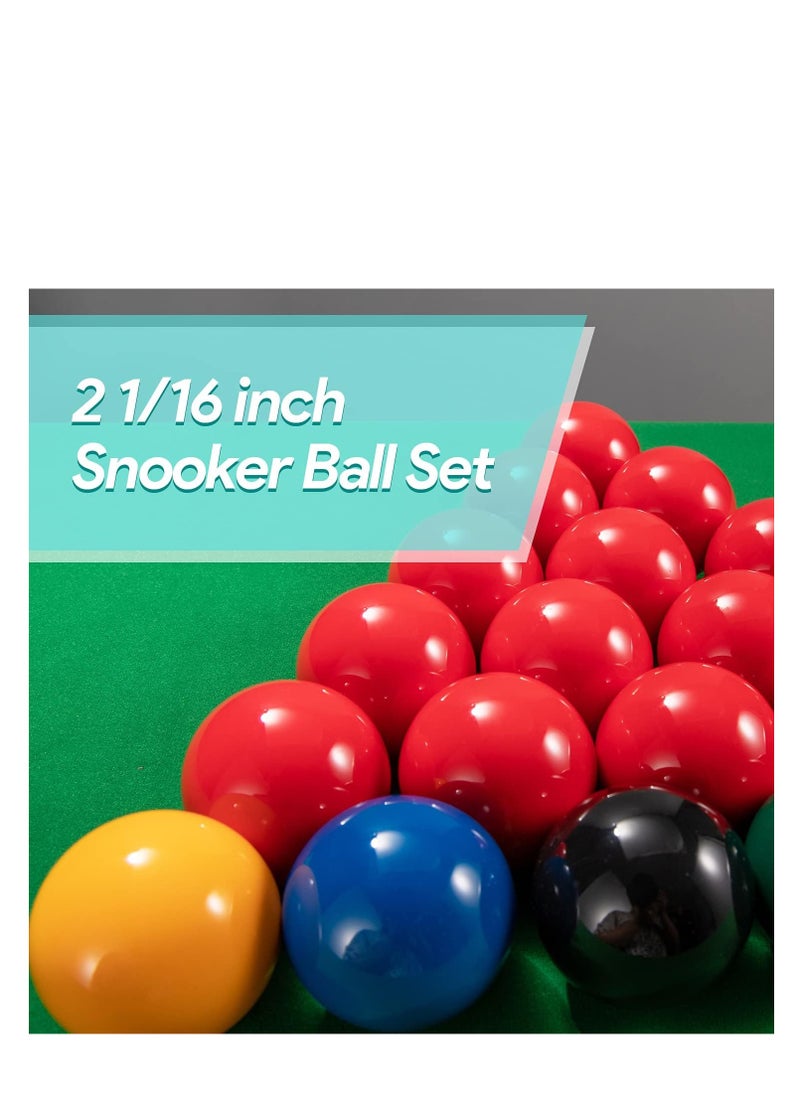 Spall - Snooker Ball Set Tournament 15 Reds Plus Colors And White Cue Ball Suitable For Official Game Home Game Strong And Durable Perfect For Practicing - Image 1