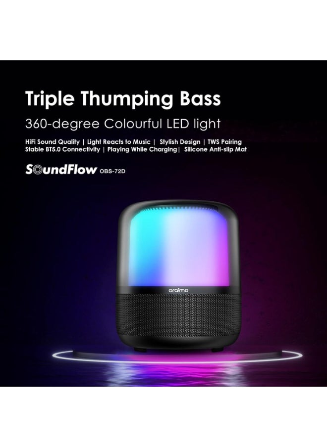 Oraimo Oraimo SoundFlow OBS-72DBLK Wireless Speaker BT V5.1 50Hz-20KHz 50W-6000mAh Black  - Image 3