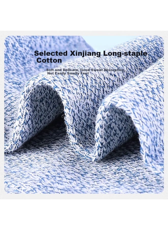 LANG SHA Langsha Men's Short Tube Cotton Summer Antibacterial Deodorant Breathable Mesh Men's Cotton Socks Shallow Low-cut Short Socks - Image 2