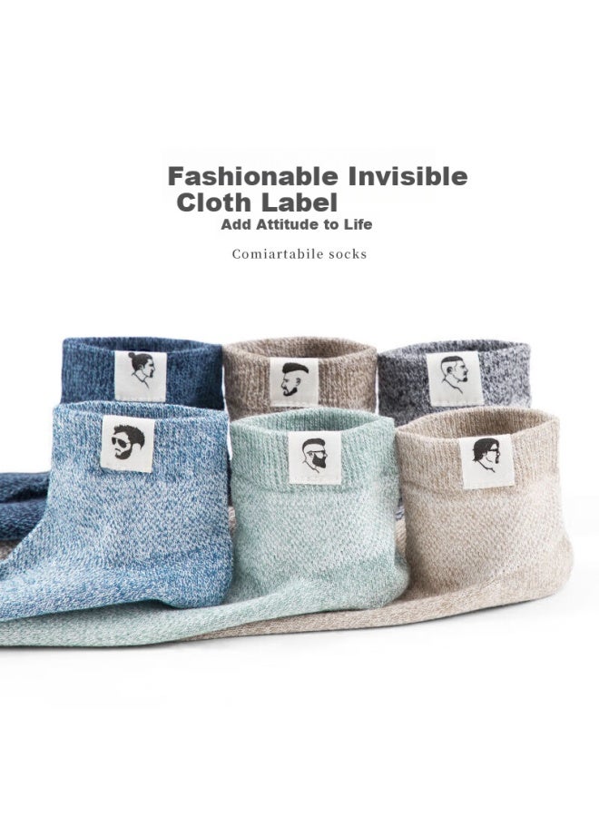 LANG SHA Langsha Men's Short Tube Cotton Summer Antibacterial Deodorant Breathable Mesh Men's Cotton Socks Shallow Low-cut Short Socks - Image 4