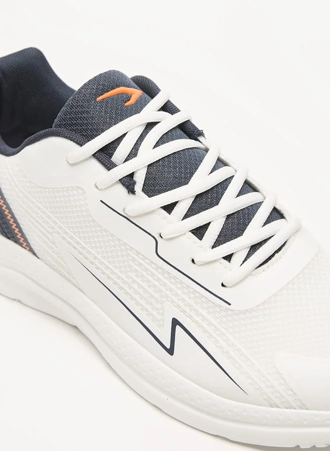 Dash Men Textured Lace-Up Lightweight Sports Shoes