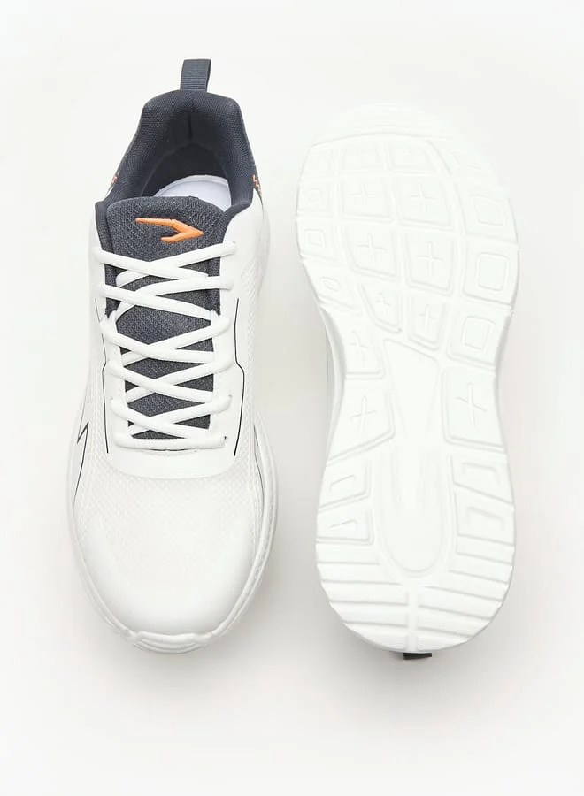 Dash Men Textured Lace-Up Lightweight Sports Shoes