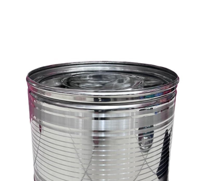 COOKWARE PARADISE COOKWARE PARADISE Stainless Steel Water And Wheat Flour Storage Drum Kitchen Storage Corrosion Resistance ContainerAtta DrumGrainsWater Capacity20kg15kg12kg Set Of 3  - Image 3