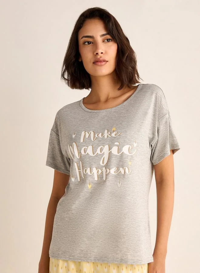 سبلاش فيڤ طقم بيجامة مطبوع