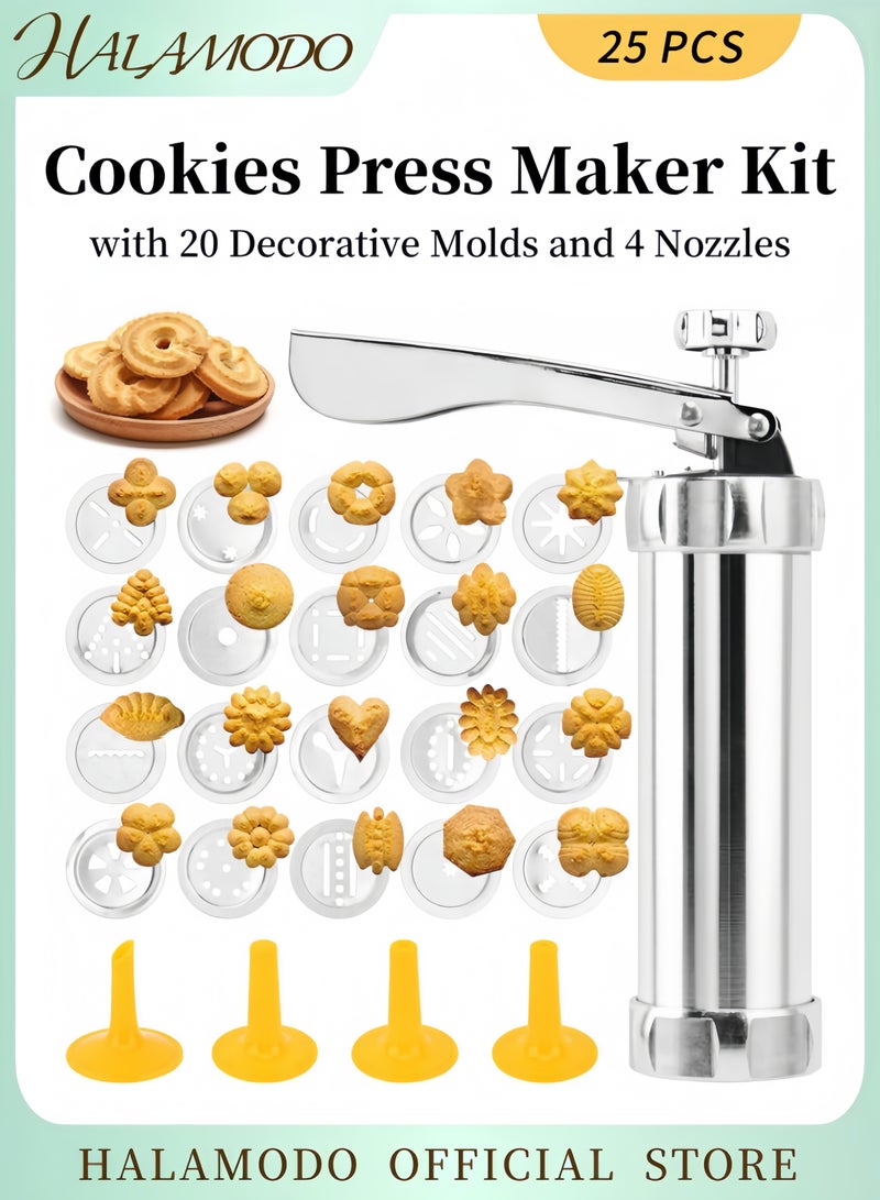 HALAMODO Biscuit Maker Cookie Gun 10106893 Silver - Image 1