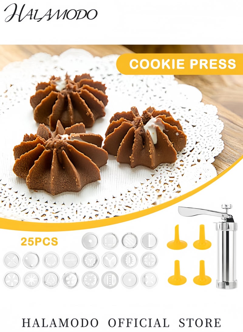 HALAMODO Biscuit Maker Cookie Gun 10106893 Silver - Image 2