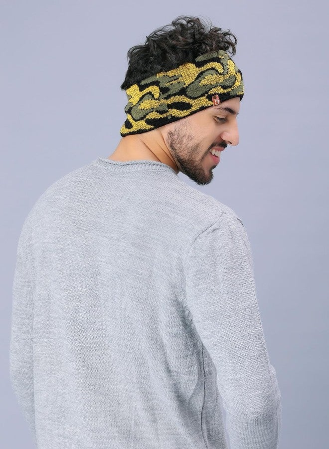 طوق رأس وأذن من الصوف المحبوك من بهاراتاسيا (متعدد الألوان) - Image 5
