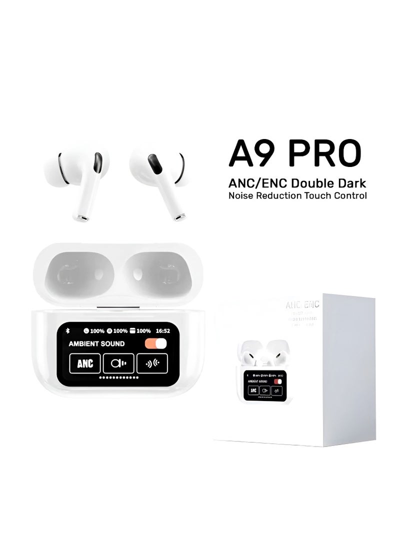 TWS - A9 Pro ANC Airpods With Display - Image 1