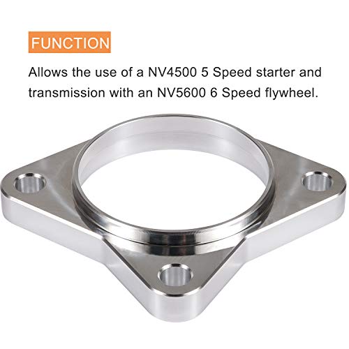 Camoo NV4500 NV5600 Starter Spacer Kit with Bolts 5 Speed Compatible with Dodge RAM 2500 3500 5.9L Cummins 1994-2002 - Image 4