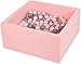 TRENDBOX Ball Pit 354x354x138in Memory Foam Pit Soft Pool Soft Equipment for Toddlers Kids Balls NOT Included  Light Pink - Image 4