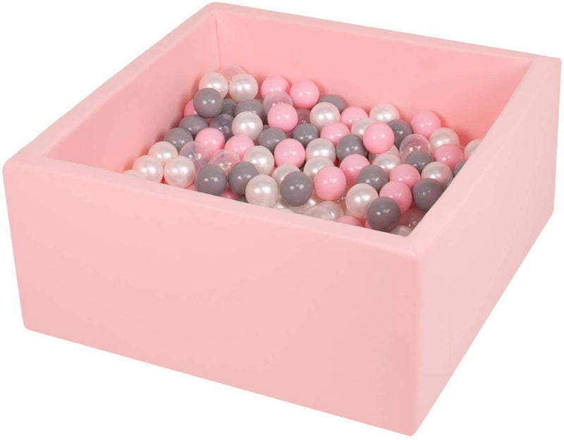 TRENDBOX Ball Pit 354x354x138in Memory Foam Pit Soft Pool Soft Equipment for Toddlers Kids Balls NOT Included  Light Pink - Image 2