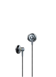 Recci Earphones with microphone Type C wired and volume control buttons, compatible with all devices, black  - Image 2