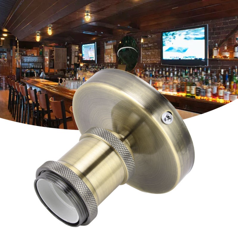 Vintage Lamp Socket Silver Aluminum E26/E27 Threaded - Flame Retardant Safe Ceiling Lamp Base for Kitchen Bedroom Living Room Corridor Coffee Shop Office - Image 2