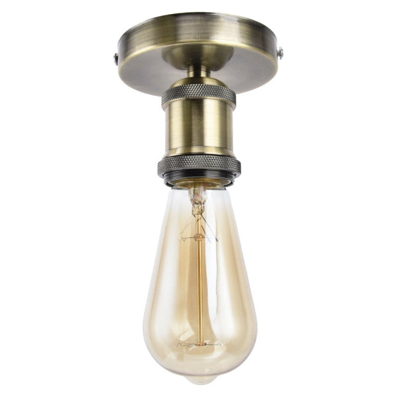 Vintage Lamp Socket Silver Aluminum E26/E27 Threaded - Flame Retardant Safe Ceiling Lamp Base for Kitchen Bedroom Living Room Corridor Coffee Shop Office - Image 3