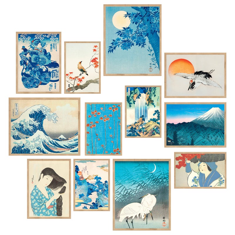 HOME TROVE  Japanese Decor for Bedroom - Vintage Japanese Poster, Japanese Wall Art Prints, Asian Art Wall Decor, The Great Wave Off Kanagawa Pictures Hokusai Paintings for Home Decorations (UNFRAMED) - Image 4