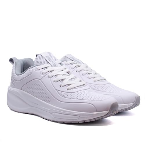 Columbus Sonatina Running Shoes|Walking Shoes| Training & Gym Shoe | Outdoors Shoe for Men White & L.Gray (07) - Image 1