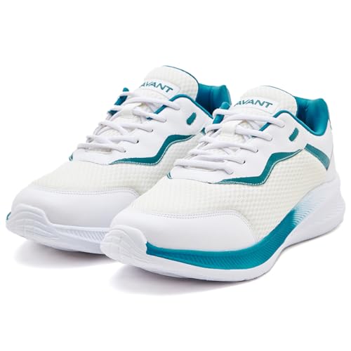 AVANT Men's Softride Running Shoes with Bouncy Eva Outsole & Laces White, 11 UK - Image 5