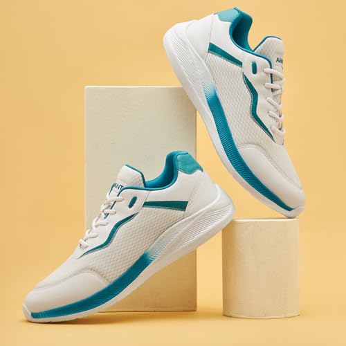 AVANT Men's Softride Running Shoes with Bouncy Eva Outsole & Laces White, 11 UK - Image 2