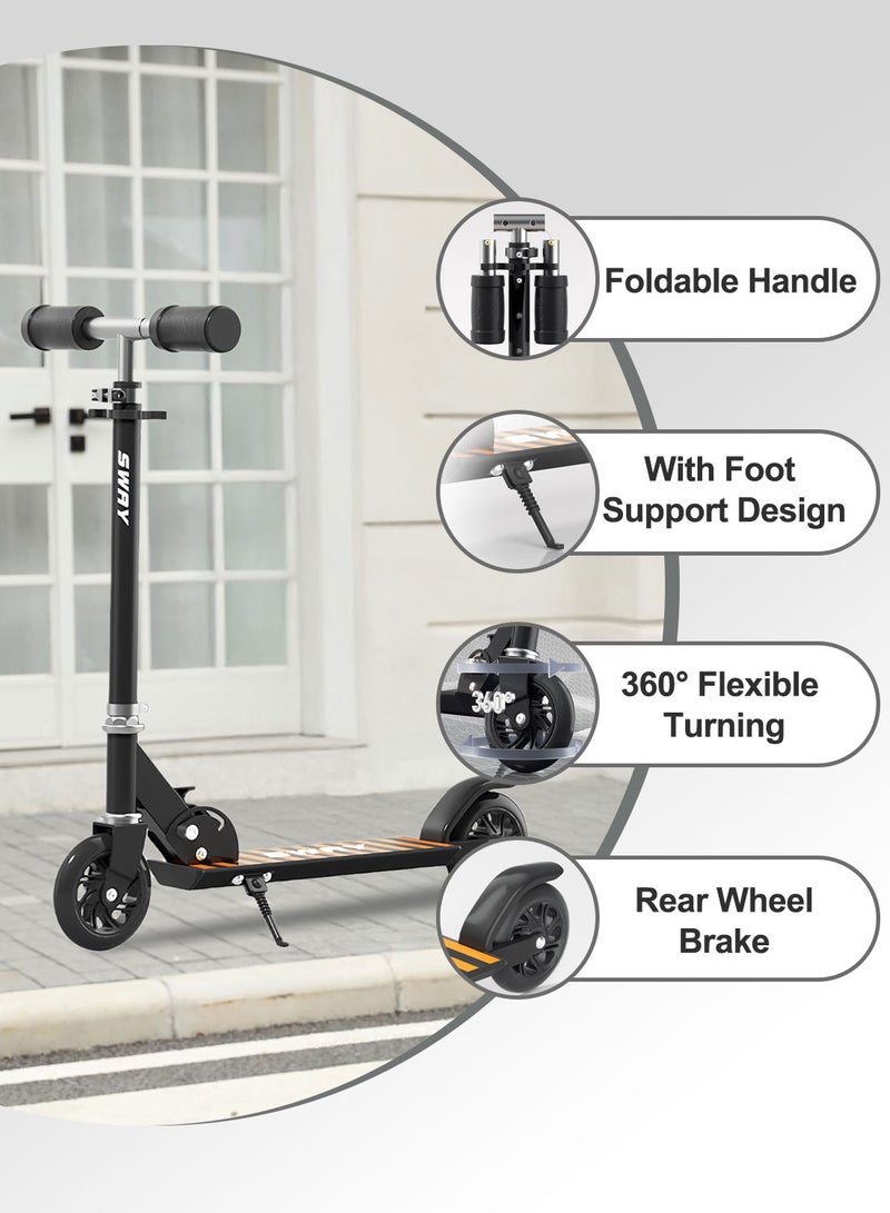 sway سكوتر قابل للطي، مع مقبض قابل للتعديل، سهل الطي، للأطفال من 6-12 سنة - Image 2