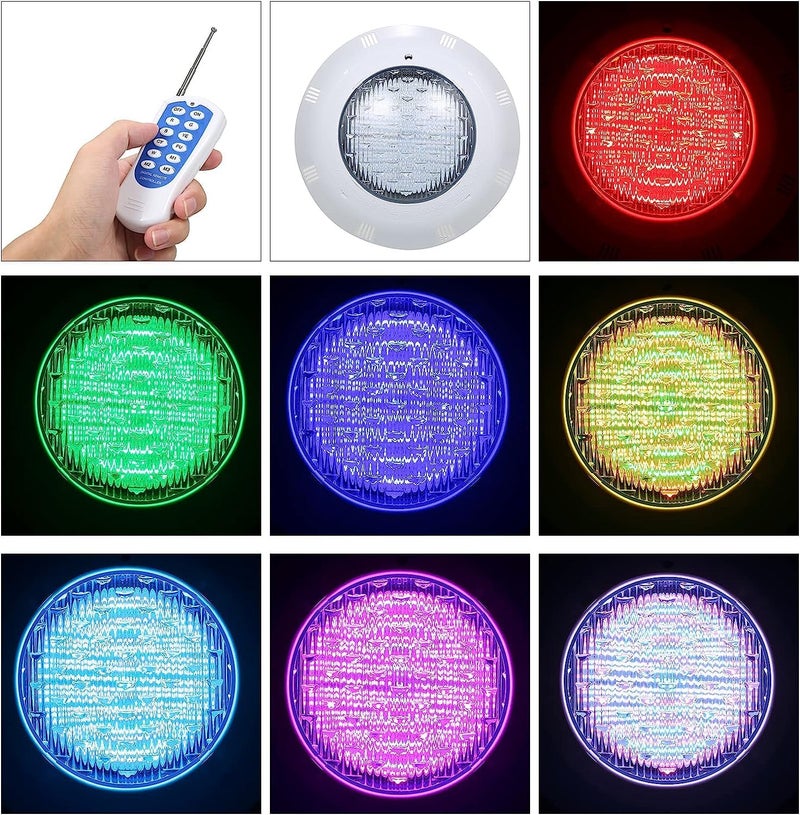 NEELABIL AC12V 45W LED RGB Swimming Pool Lights 7 Color C Underwater Lamp IP68 Waterproof Pool Light with Remote Control - Image 2