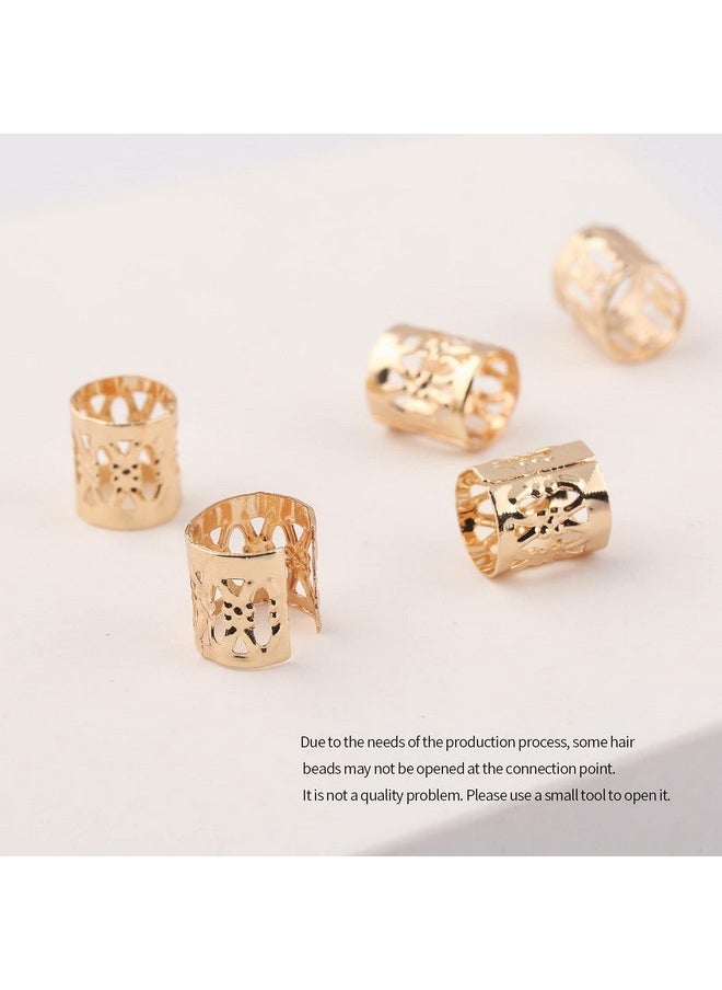 FRDTLUTHW - Rdtluthw 18Pcs Hair Accessories Loc Hair Jewelry For Women Braids Dreadlock Beads Metal Hair Clips Decoration Gold(Multiple Styles)Style4 - Image 1