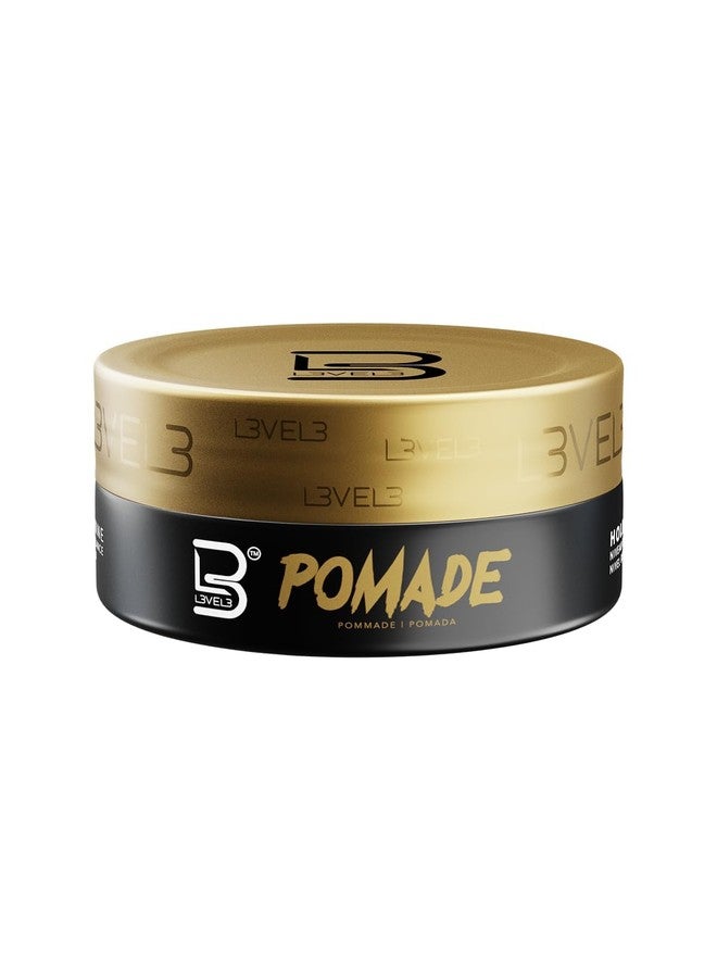L3 Level 3 Pomade - Improves Hair Strength and Volume Long-Lasting Hold Infused with Keratin (Large Pomade with Powder) - Image 1