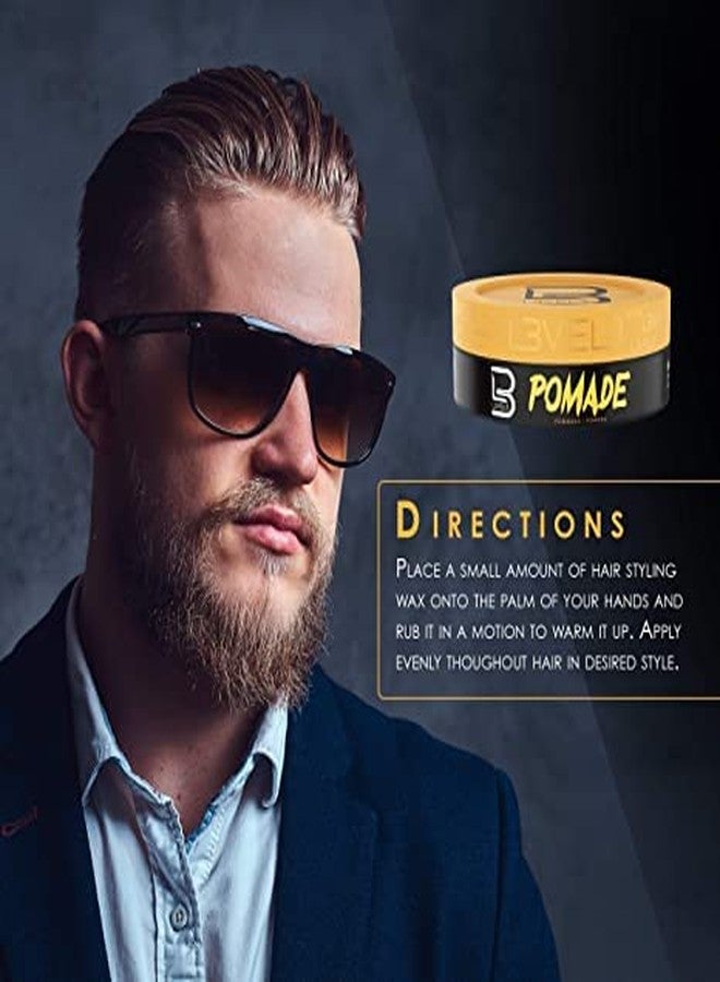 L3 Level 3 Pomade - Improves Hair Strength and Volume Long-Lasting Hold Infused with Keratin (Large Pomade with Powder) - Image 3