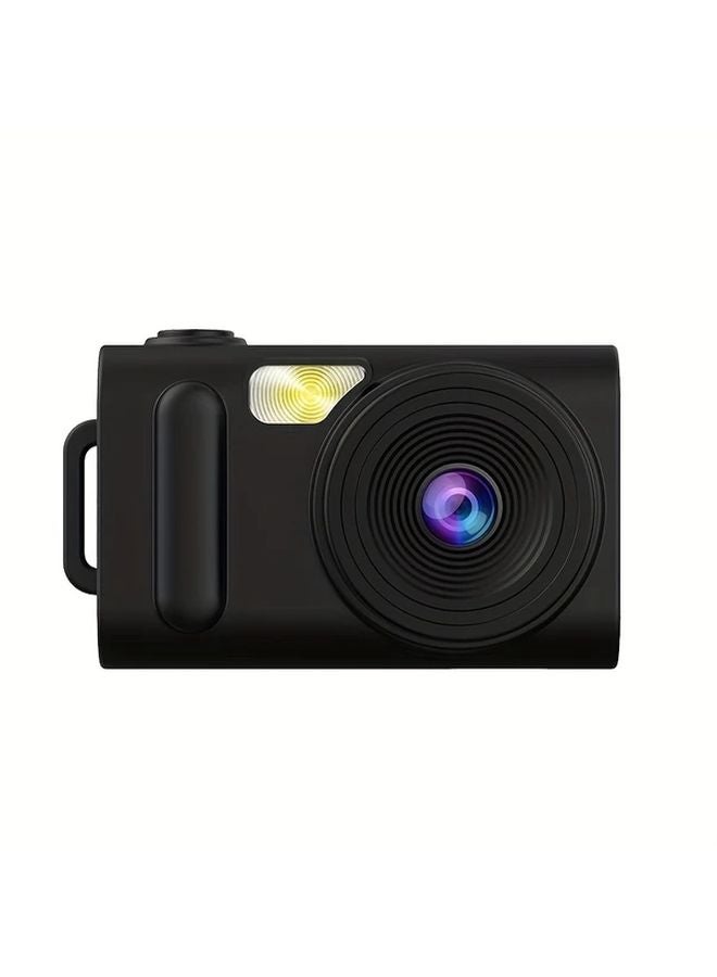 Mini Keychain Camcorder 1080P FHD 0 96 Inch LCD Screen Portable Camera Black - Image 1