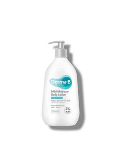 derma b DERMA B Mild Moisture Body Lotion, Fragrance-Free Non-Irritating Body Moisturizer for Dry & Sensitive Skin with Witch Hazel, Unscented Fast-Absorbing Moisturizing Korean Skincare,13.5 Fl Oz,400ml  - Image 1
