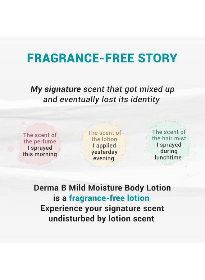 derma b DERMA B Mild Moisture Body Lotion, Fragrance-Free Non-Irritating Body Moisturizer for Dry & Sensitive Skin with Witch Hazel, Unscented Fast-Absorbing Moisturizing Korean Skincare,13.5 Fl Oz,400ml  - Image 5