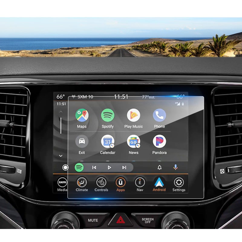 Coleya 2019-2024 2025 Grand Cherokee Screen Protector for Jeep Grand Cherokee (Laredo/Altitude) 8.4-inch Touchscreen, 9H Tempered Glass 2025 Grand Cherokee Accessories HD Transparent Uconnect 8.4" - Image 1