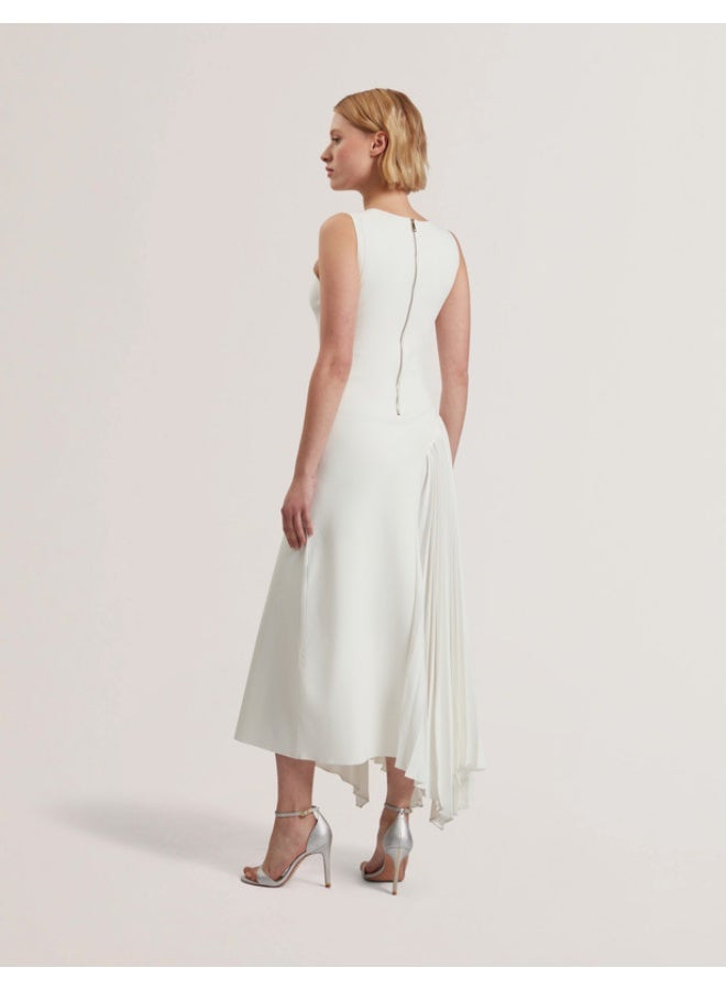 Ted Baker Sleeveless Knit Midi Dress With Pleat Pa - Image 3