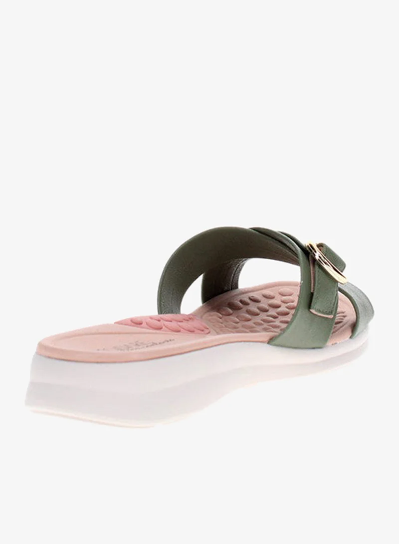 Modare Sage Flat Sandals for Women – Stylish Ladies Flat Sandals & Comfortable Flat Slippers for Women | Best Price UAE