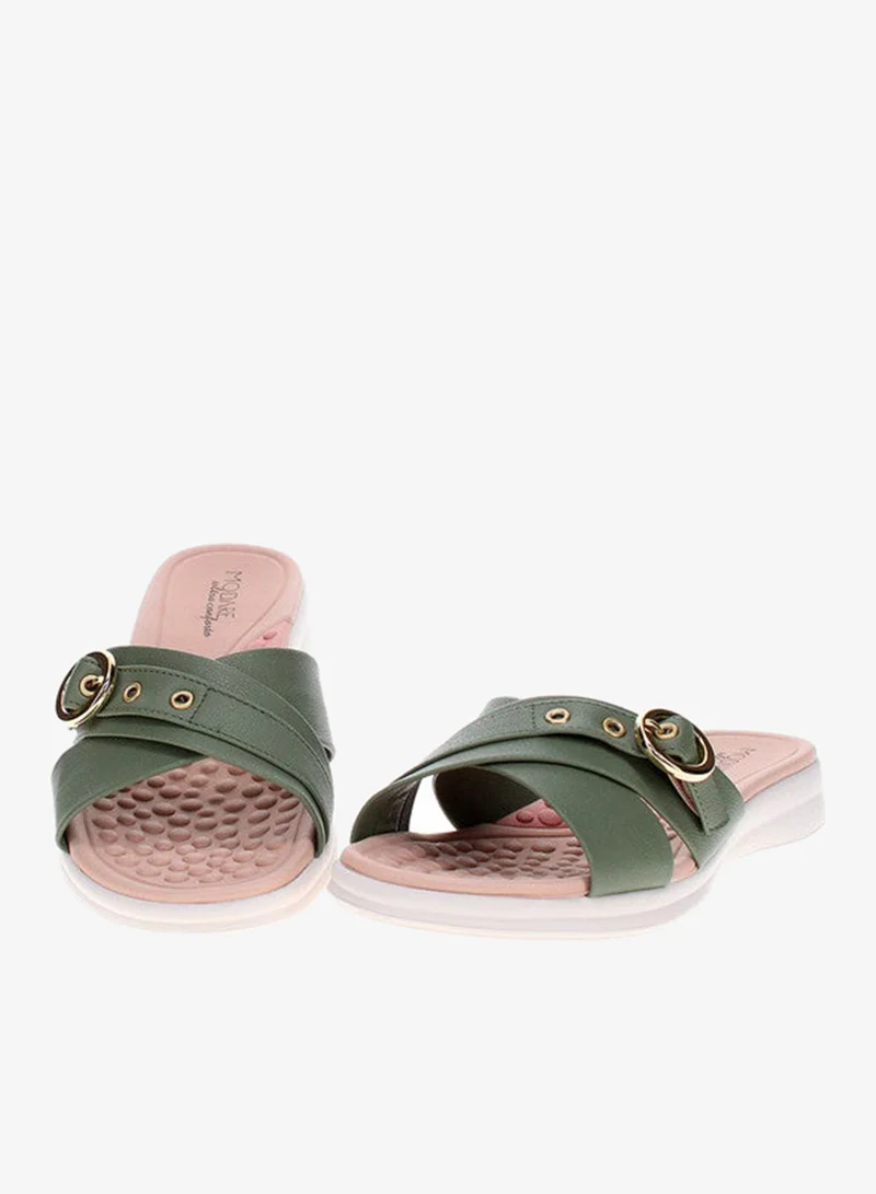 Modare Sage Flat Sandals for Women – Stylish Ladies Flat Sandals & Comfortable Flat Slippers for Women | Best Price UAE