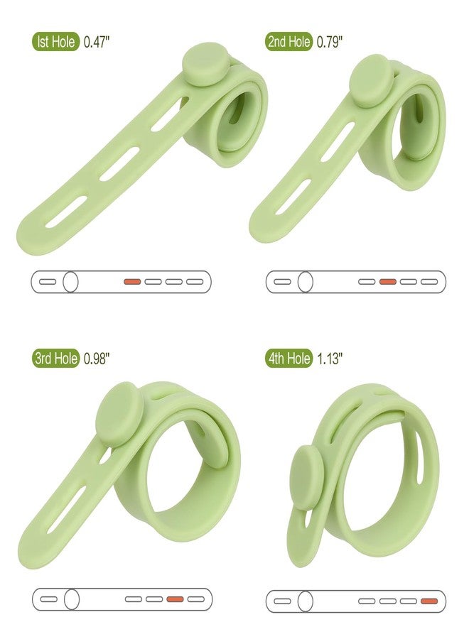 Donruby 24Pcs Silicone Cable Ties Cord Organizer Wrap - Reusable Washable Wire Ties Management with Lock Buckle, Adjustable Fastening Cable Strap Tie, Multi-purpose High Elastic Cord Organizer(4 Colors) - Image 3