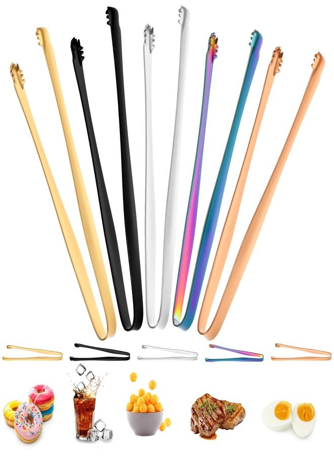Aeaocvo 5 Pcs Egg Chalaza Removal Tool, 6 Inch Stainless Steel Eggs Separators for Yolk, Multipurpose Egg Membrane Chalaza Removal Tool Kitchen Tongs for Cooking Cake Bakers Pastry Chefs - Image 1