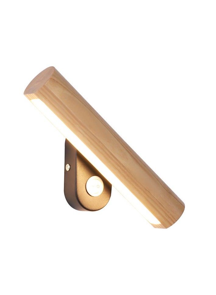 عام الشمال غرفة نوم مصباح السرير الدورية مصباح الحائط الحديثة الصلبة الخشب دراسة غرفة المعيشة خلفية الجدار أدى الجدار مصباح 110 فولت (32 سنتيمتر) - Image 4