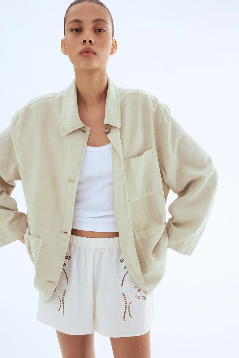 اتش اند ام جاكيت من مزيج اللايوسل