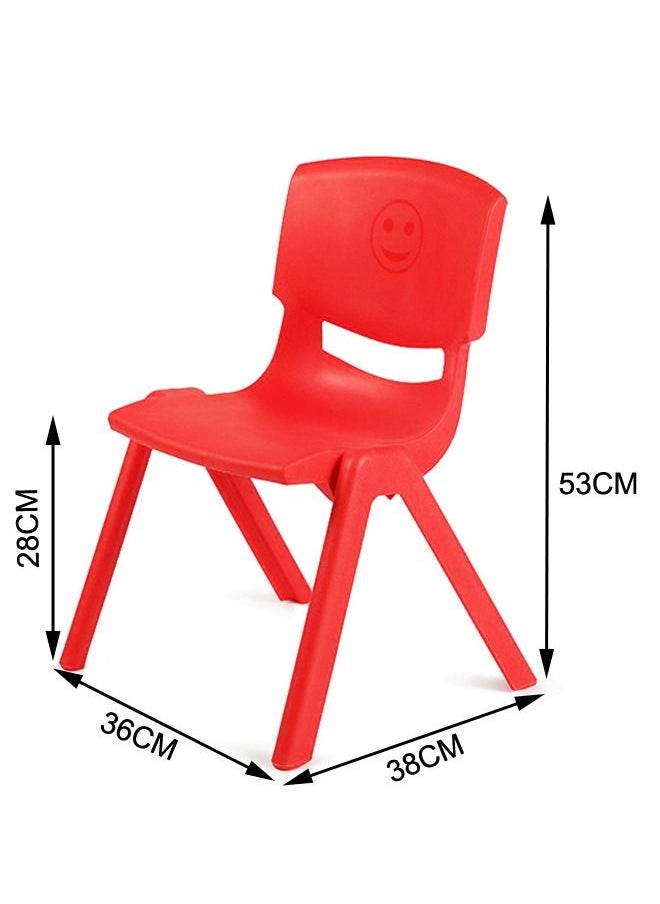 XIANGYU Indoor Safety And Sturdy Red Color Chair For Kindergarten  - Image 3